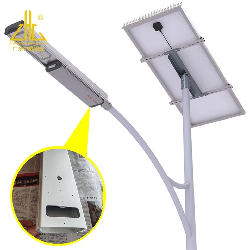 Custom 6063 Anodized Aluminum Extrusions Solar Outdoor Light Enclosures